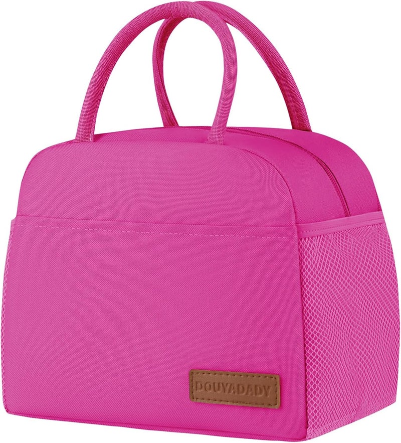 douyadady Lunch Bag Women/Men Lunch Box Women/Men (Rose Red) - Image 1